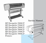 Thumbnail HP DesignJet 2000CP 2500CP 2800CP 3000CP 3500CP 3800CP Service Manual