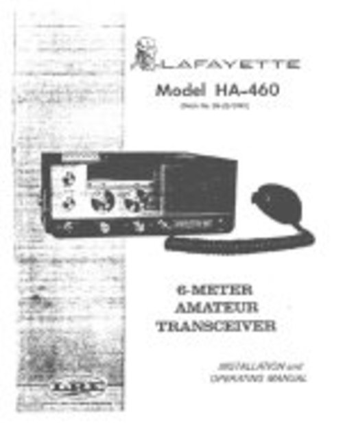 Product picture Lafayette Model HA-460 6 Meter Tranceiver