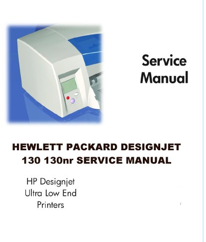 Product picture HP Service Manual DESIGNJET 10 thru 130nr