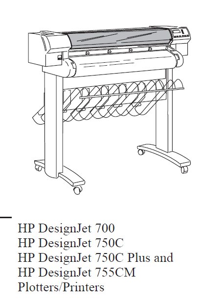 Product picture HP DeskJet 700 750 755 PLUS Service Manual