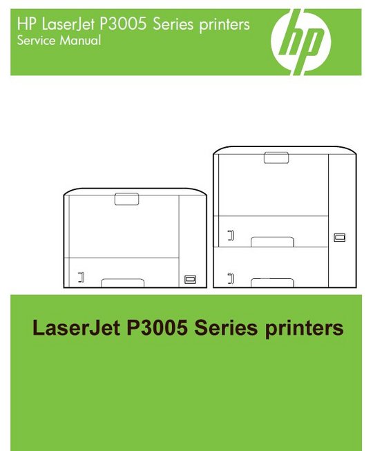 Product picture HP LASERJET P3005 SERIES Service manual